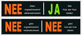 NEE/NEE en NEE/JA sticker